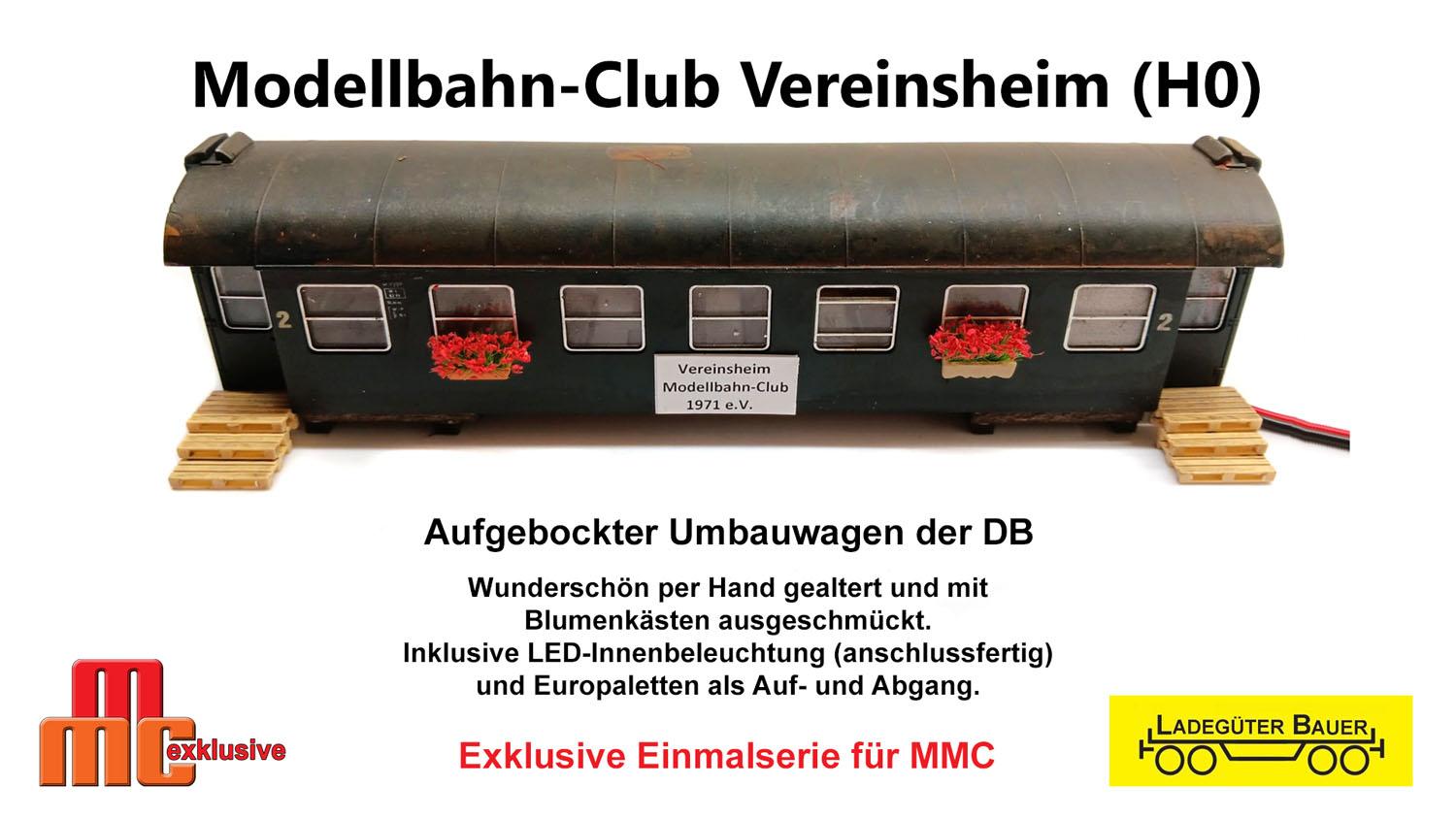 LB-MC999 Umbauwagen als Vereinsheim (H0)